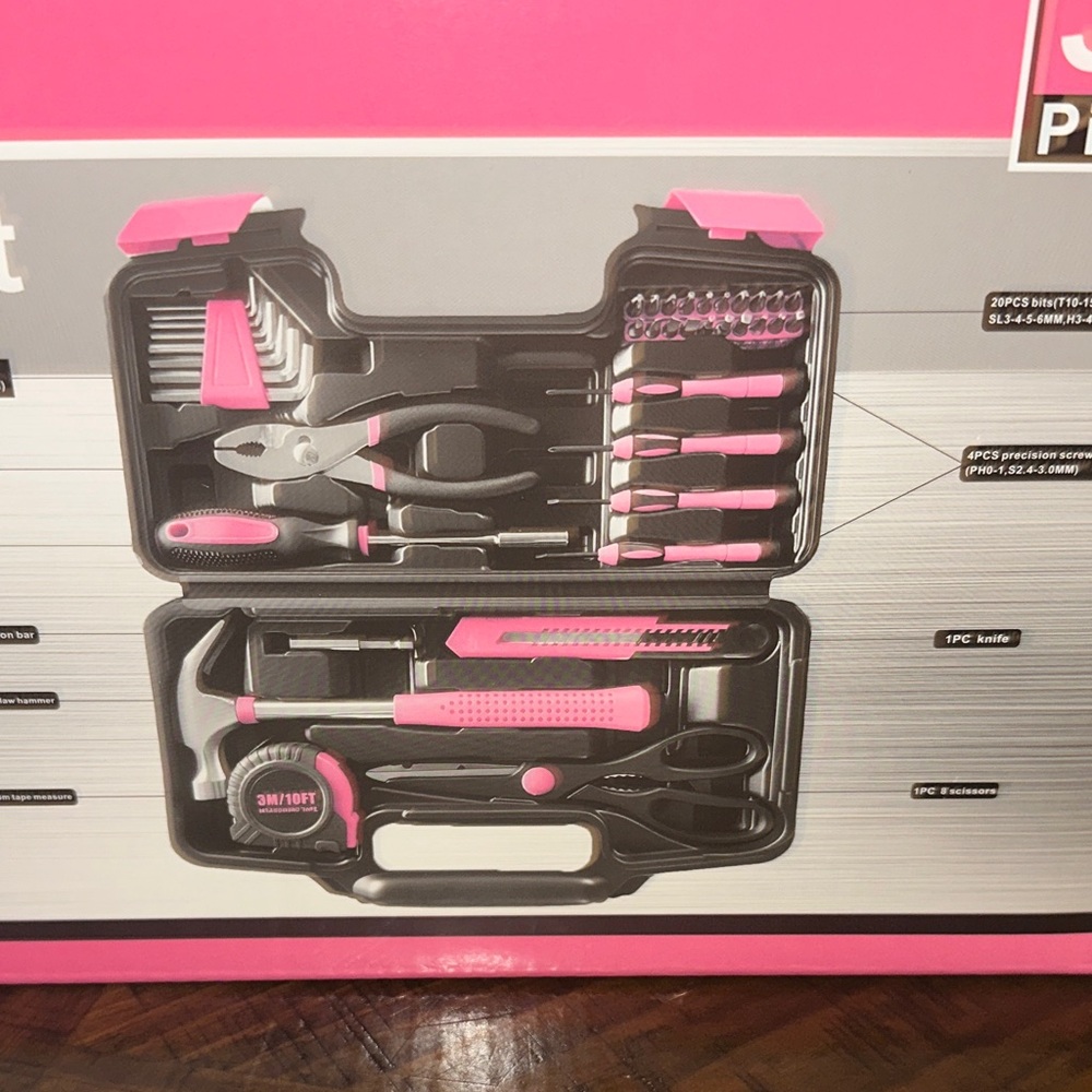 Pink General Tool Set - 39 Piece - Picture 3 of 4